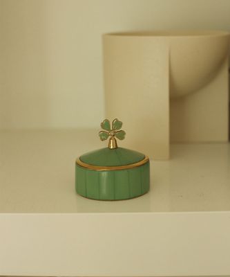 Lucky Klaver Circus sieradendoosje | 5,5x7x7cm