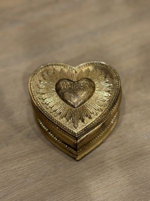 Opbergdoosje Heart Amour | gold