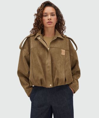 JV-VITO oversized jacket | dark khaki