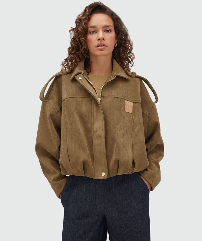 JV-VITO oversized jacket | dark khaki