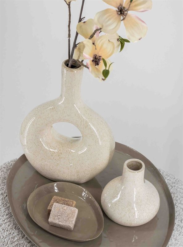 Vaasje LANA | 9x6,5x14,5cm - beige