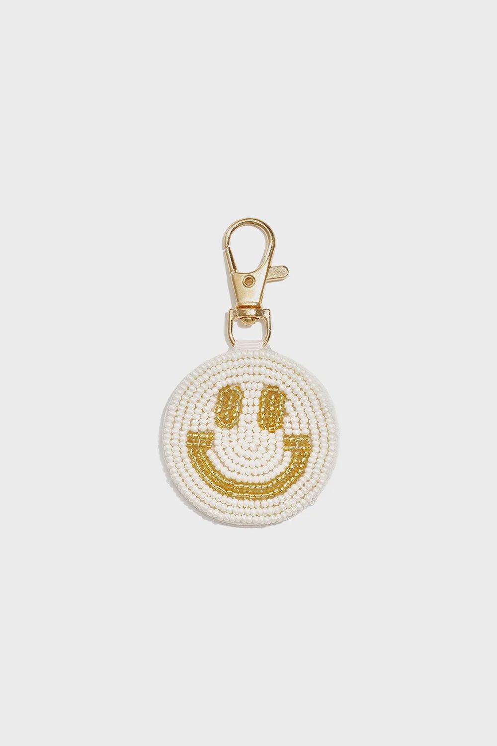 Sleutelhanger Smiley, Kleur: Wit
