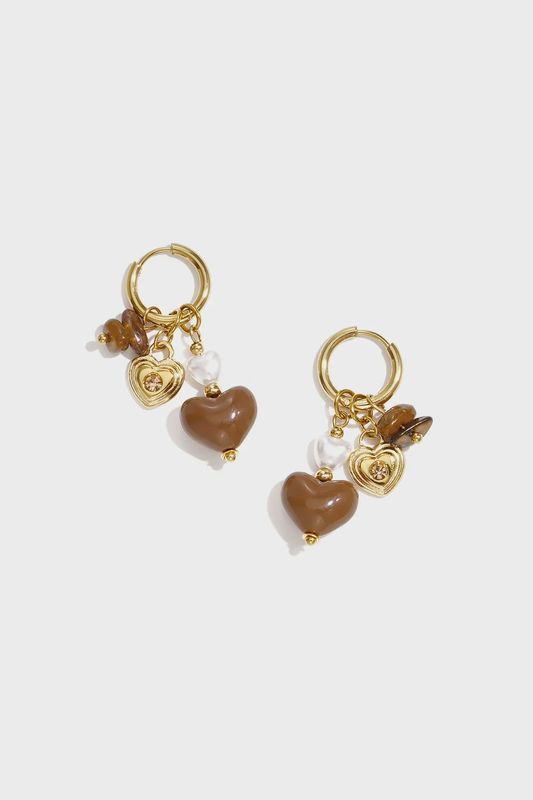 Oorbellen Brown Love