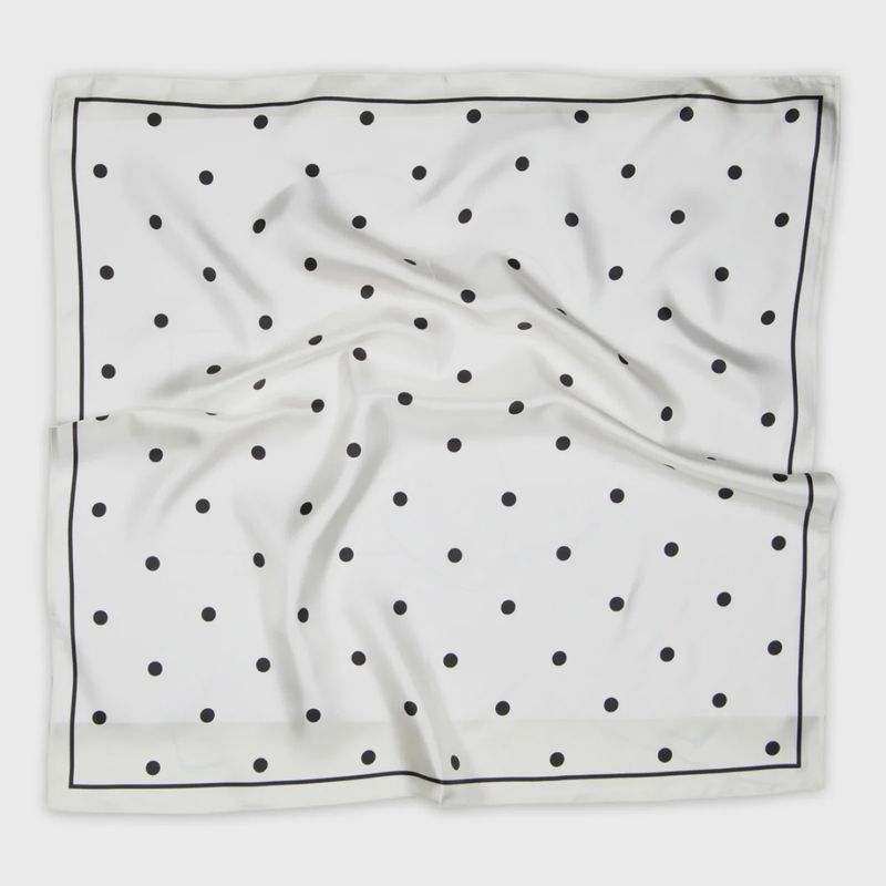 MP Denmark zijden sjaal Paloma | cream/black