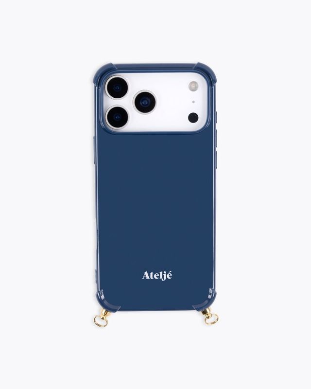 iPhone hoesje met ringetjes 'Indigo'