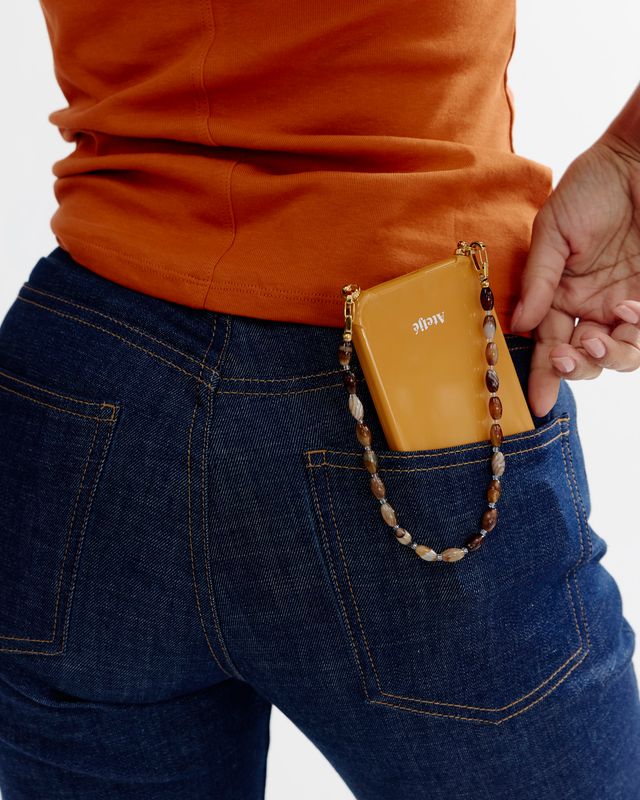 Kort telefoonkoord 'Cacao'