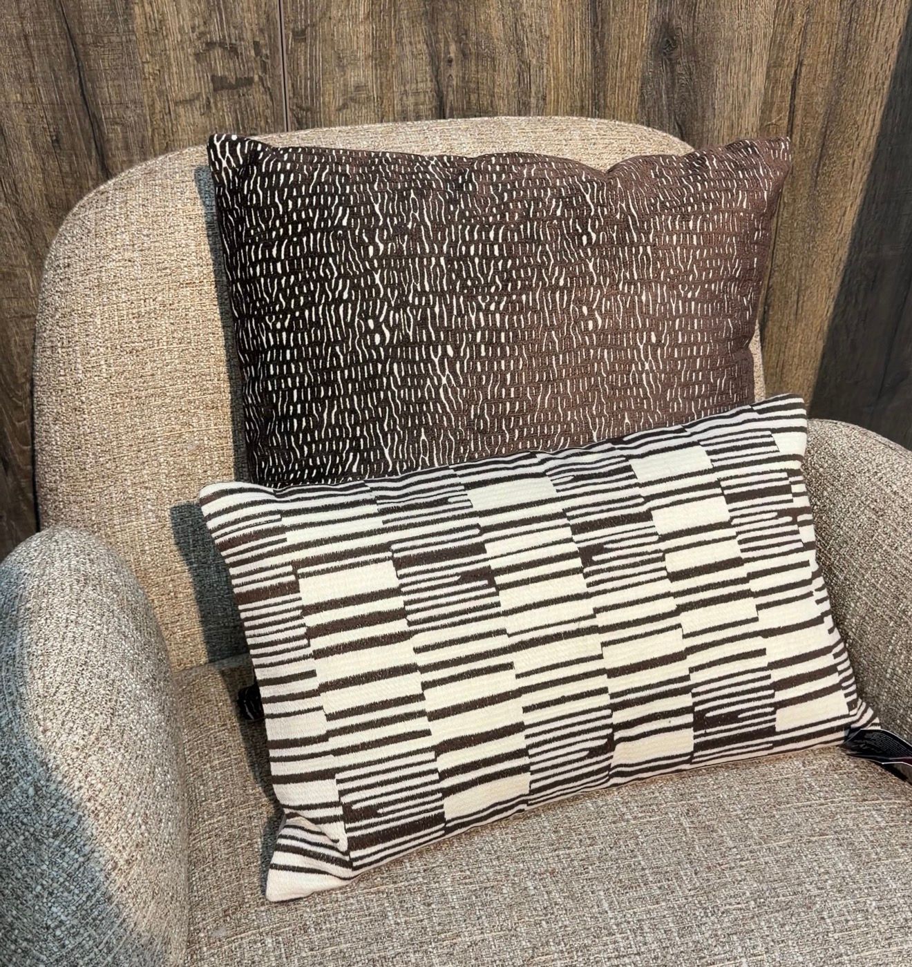 Kussen LEXI | 50x30cm - bruin/beige