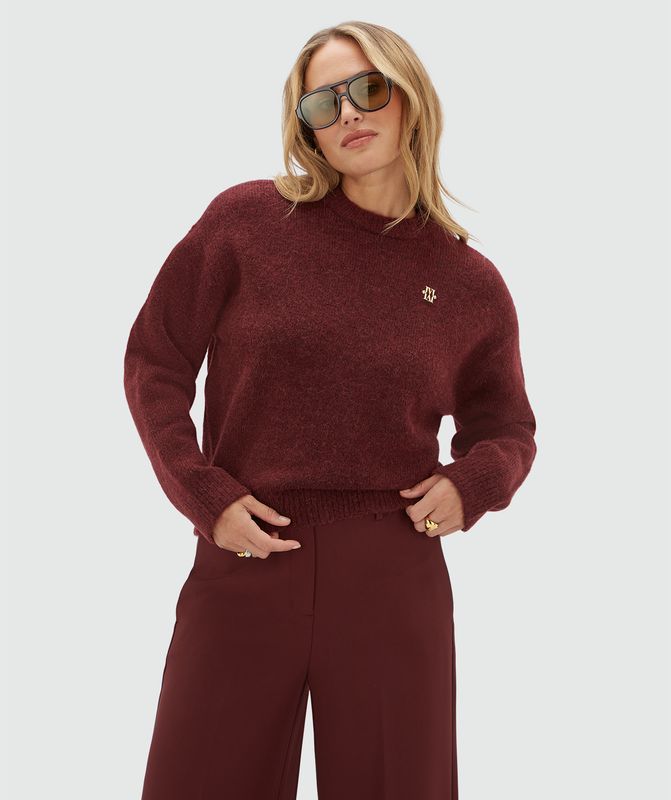 JV-IZE trui | burgundy