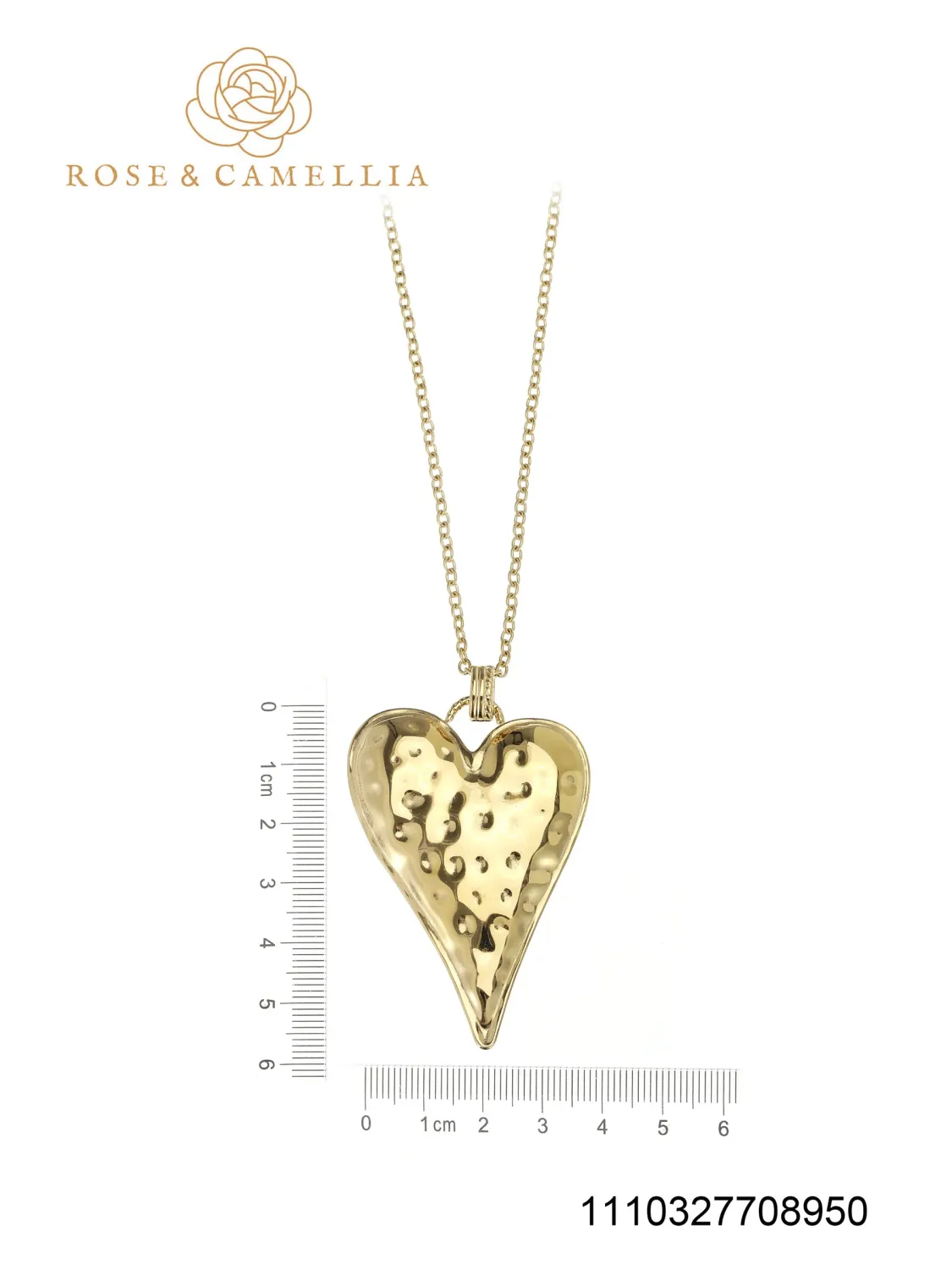 Ketting lang Heart XL | 70 cm