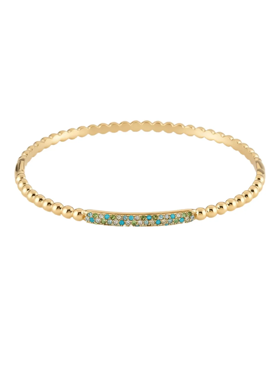 Bangle blauw/groen rond