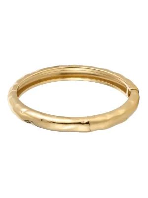 Bangle Chunky gehamerd goud