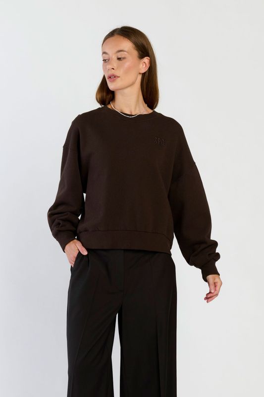 SPQ LUCY oversized sweater | brown