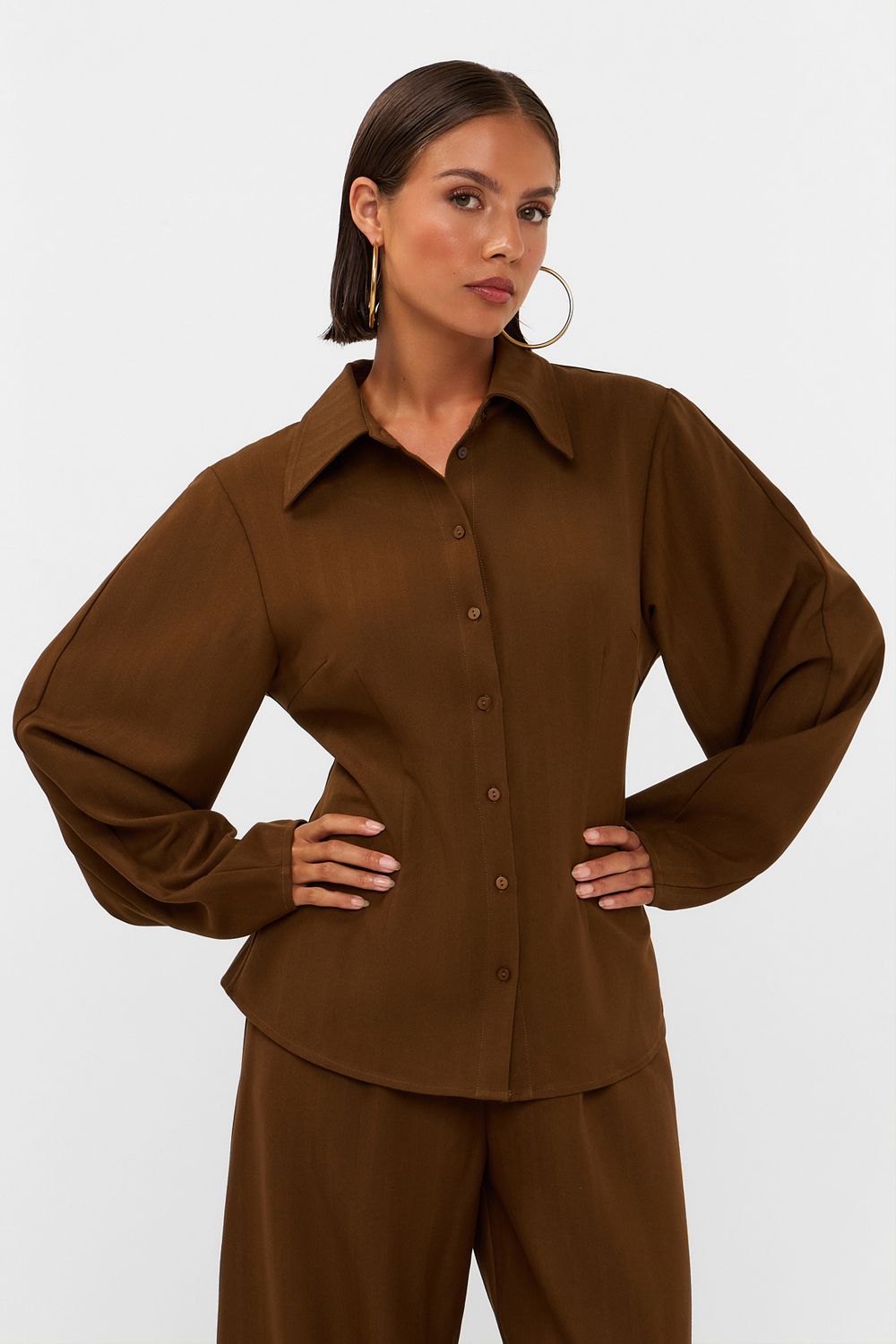 AMAYA LOUI blouse | bruin
