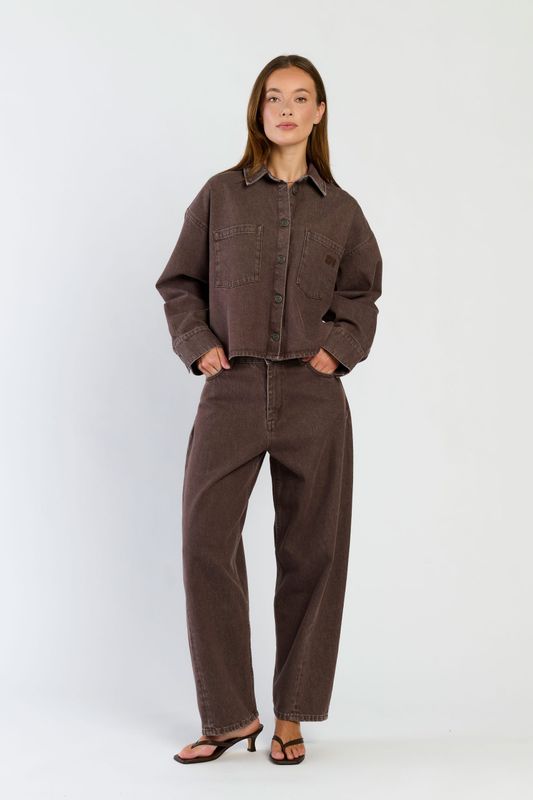 SPQ NORMA ballon jeans | dark brown