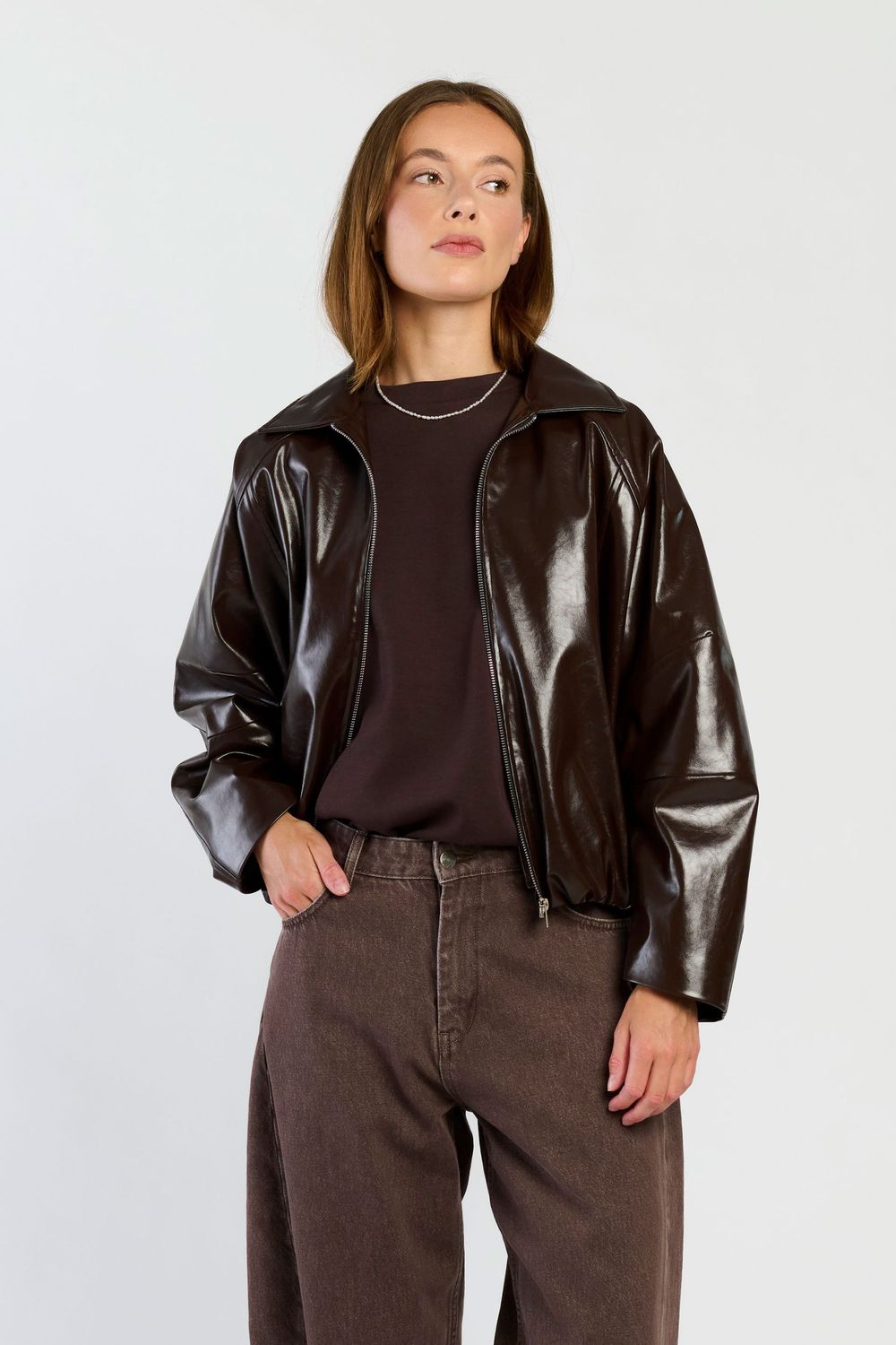 SPQ ACE jacket | dark brown