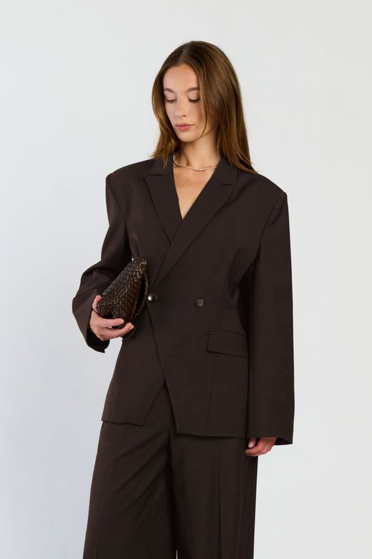 SPQ MATIZ  blazer | dark brown