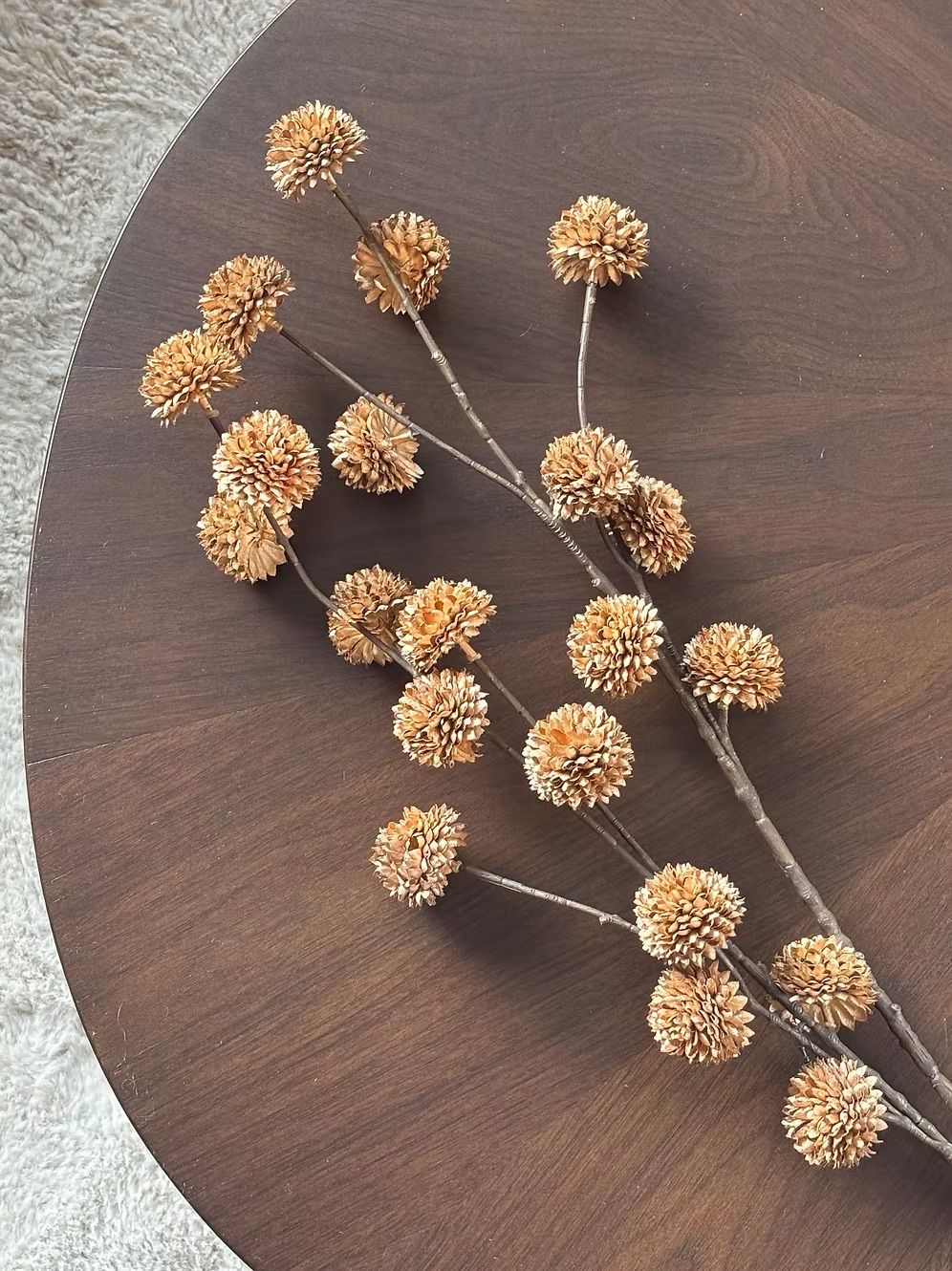 Kunsttak Pompom | bronze glow - 20bol (c.a. 98cm)