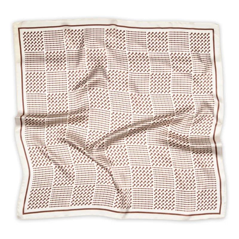 MP Denmark zijden sjaal | Amanda - beige/bruin