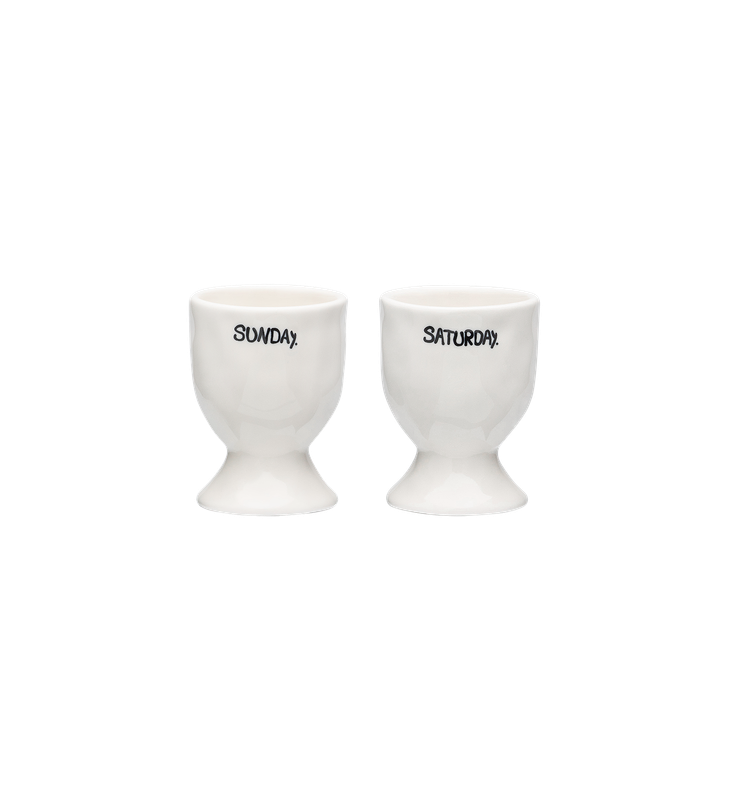 Eierdopjes Weekend | set van 2 in giftbox
