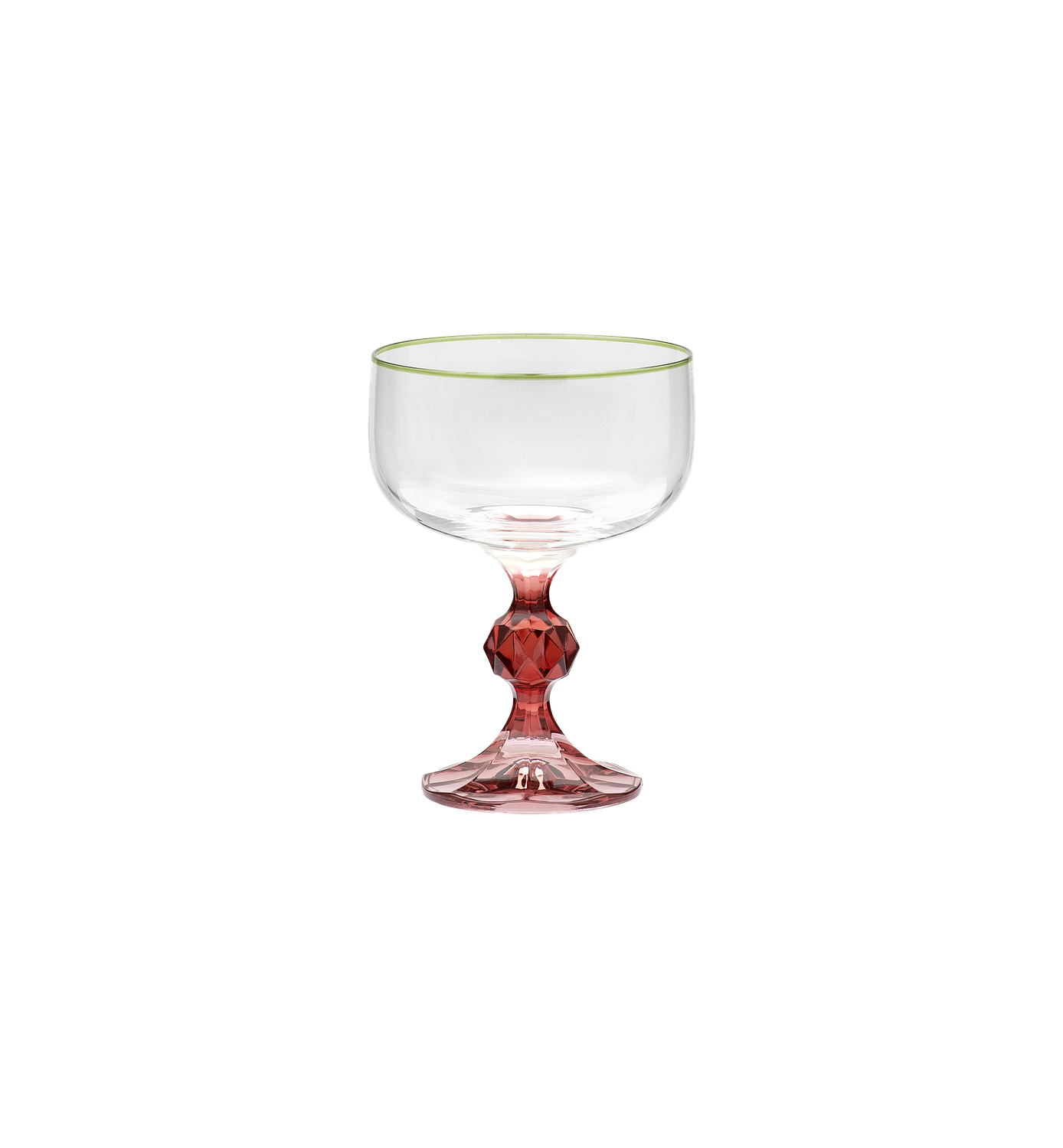Cocktail glas 'Harper' | pink/green/red