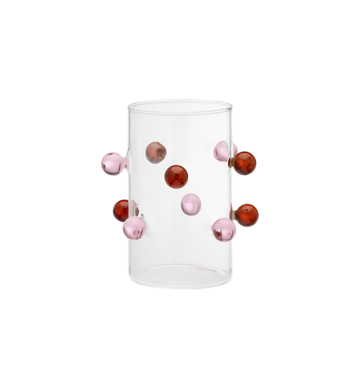 Berry vaas/windlicht | pink/red