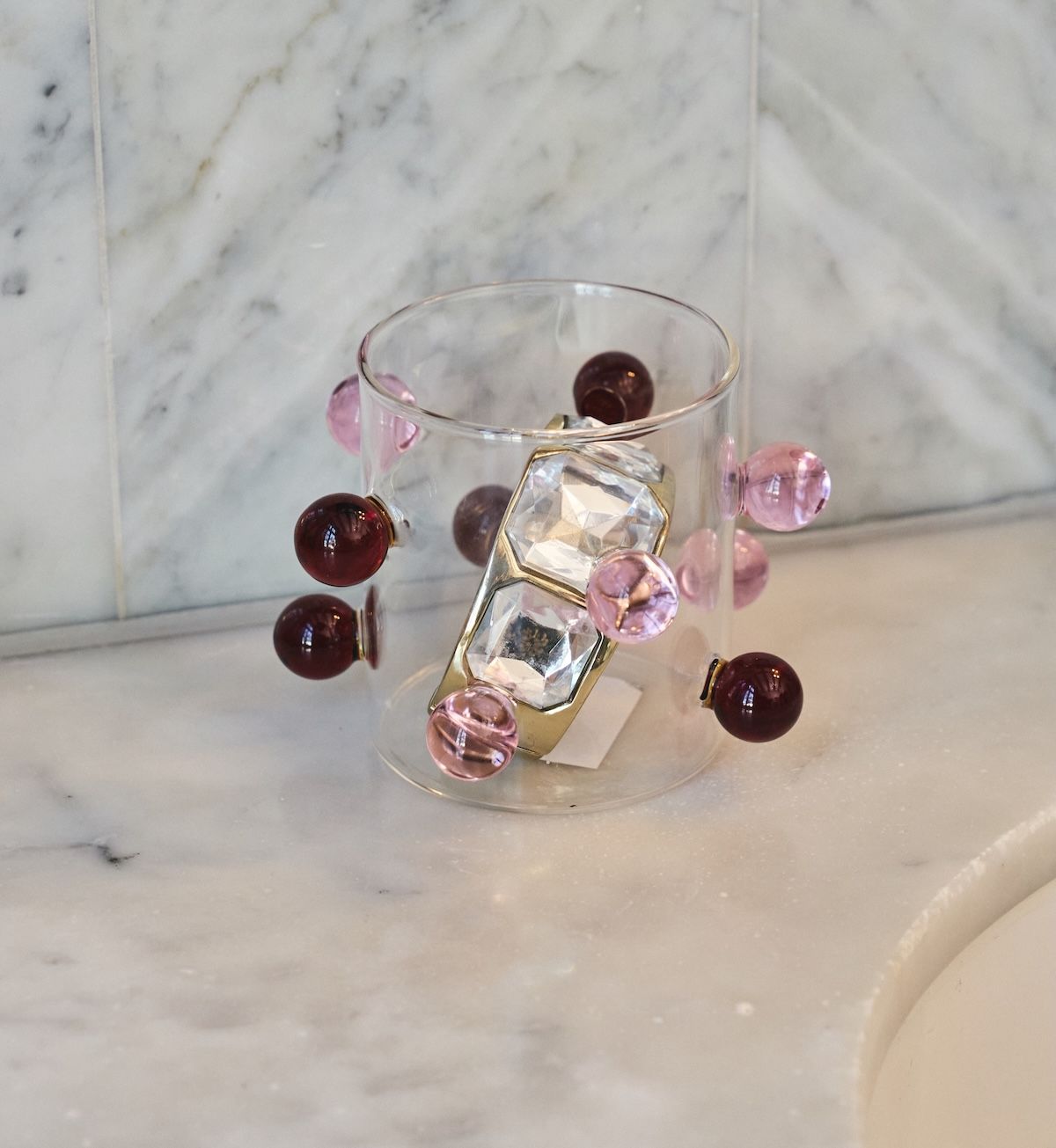 Berry waxinelichthouder | pink/red