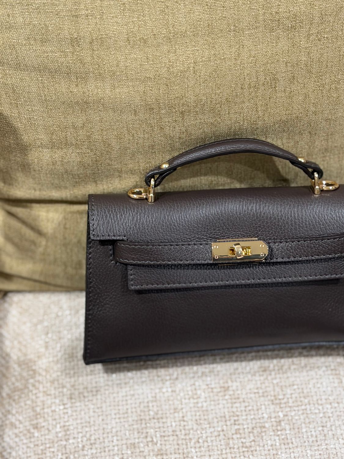 Tas van leer LUXURY HERM | bruin