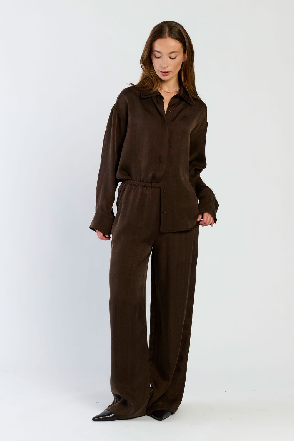 SPQ SOFIA blouse | chocolate
