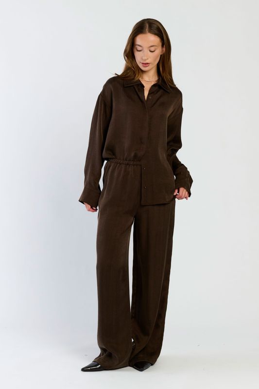 SPQ SOFIA blouse | chocolate