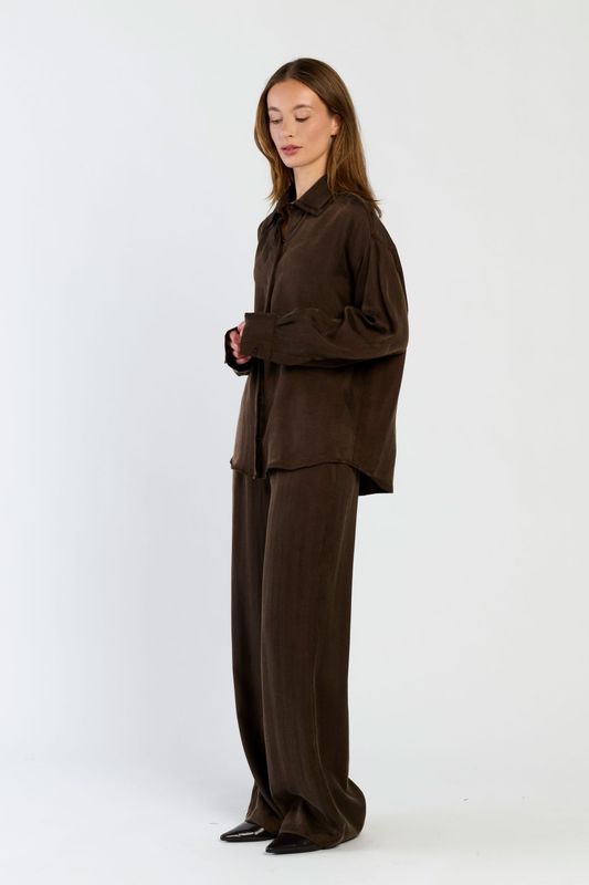 SPQ SOFIA blouse | chocolate