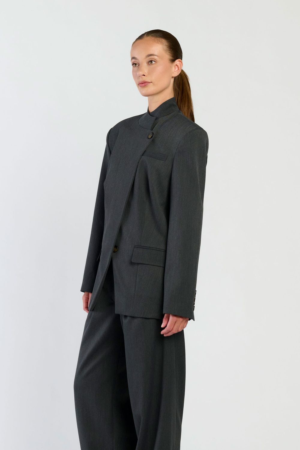 SPQ MABEL oversized blazer | grey