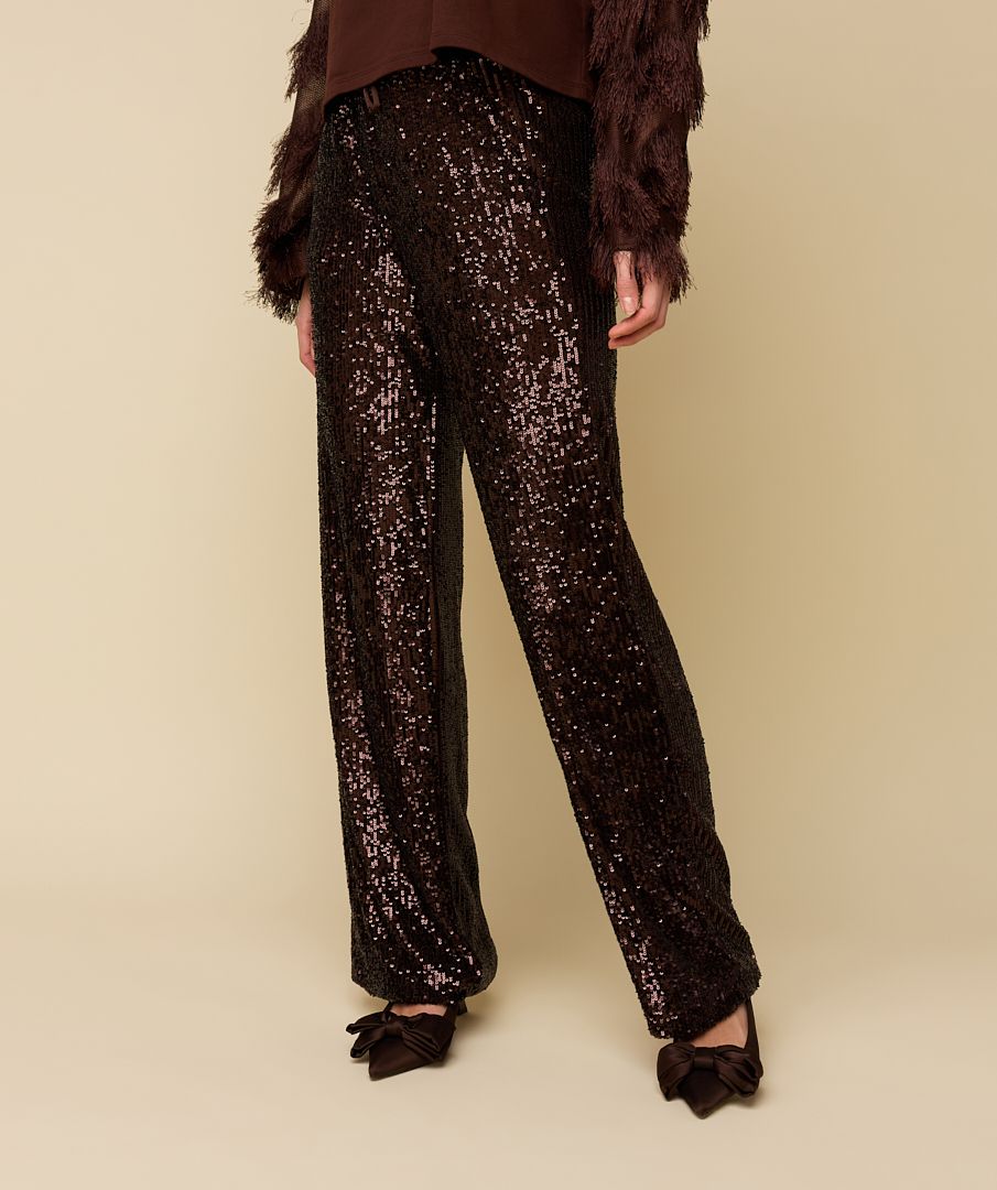 HEYB HARPER pantalon | shiny brown