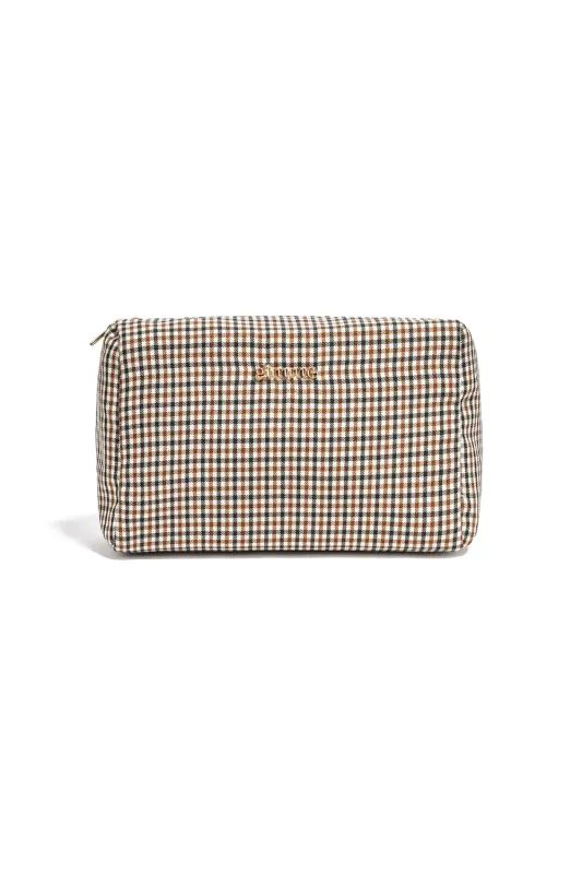 GIMME toilettas ruitjes | bruin/beige