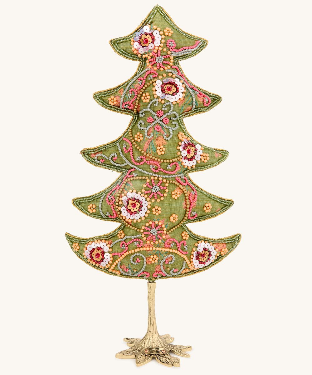 Whimsy kerstboom handmade | groen - 39x22x8cm