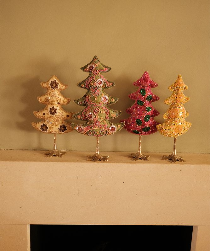 Whimsy kerstboom handmade | groen - 39x22x8cm