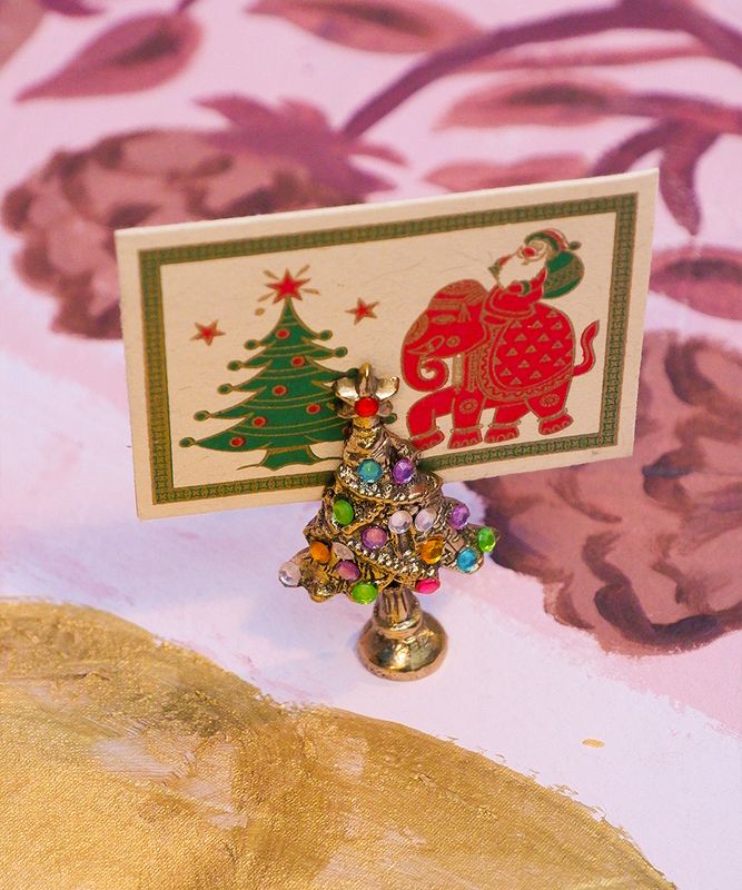 Kerstboom kaarthouder | 8x5x2cm