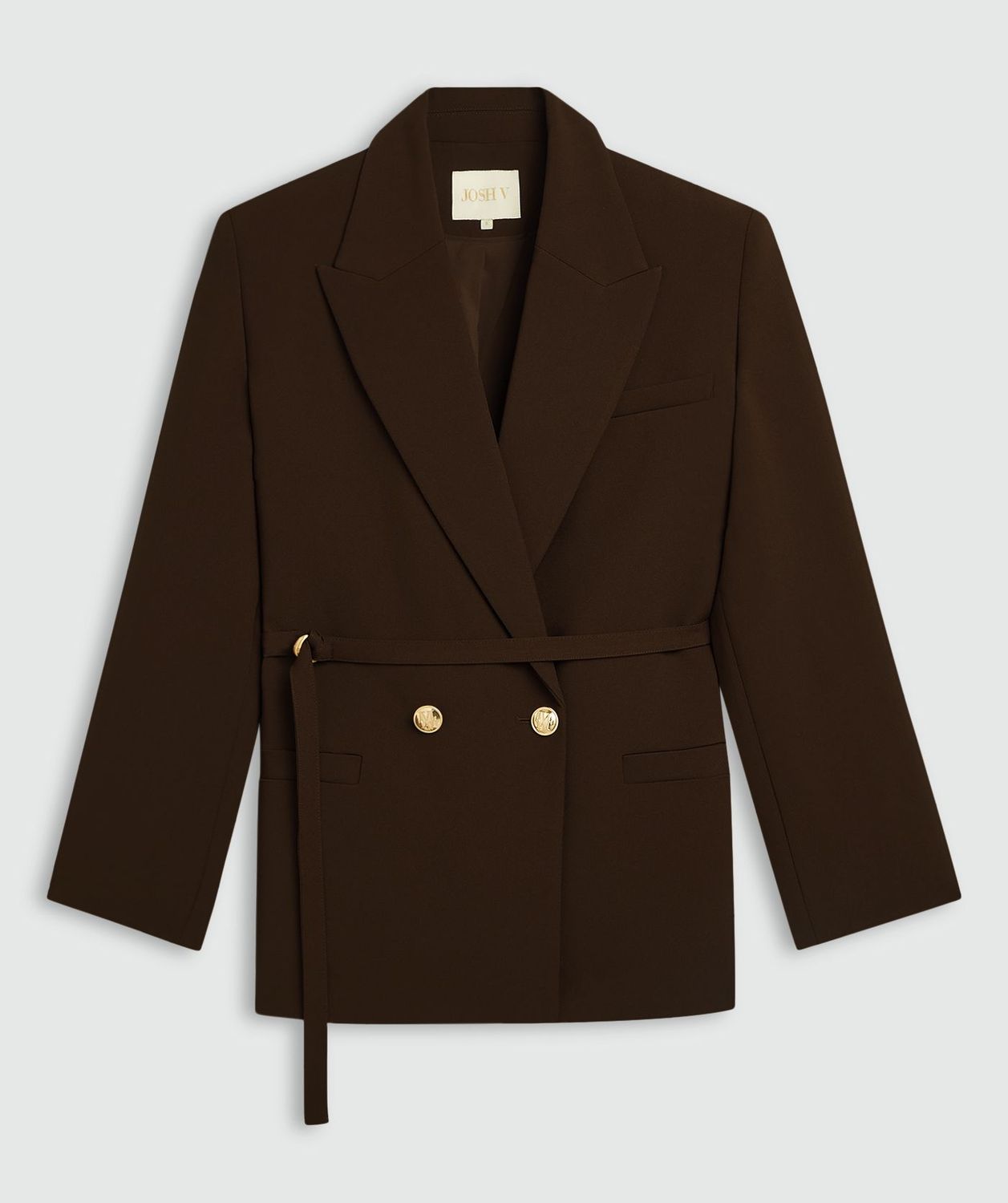 JV-DEE blazer met ceintuur | brown