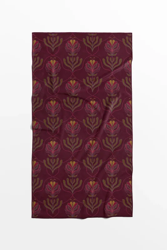 Gastendoekje Florelle Burgundy | 30x50cm