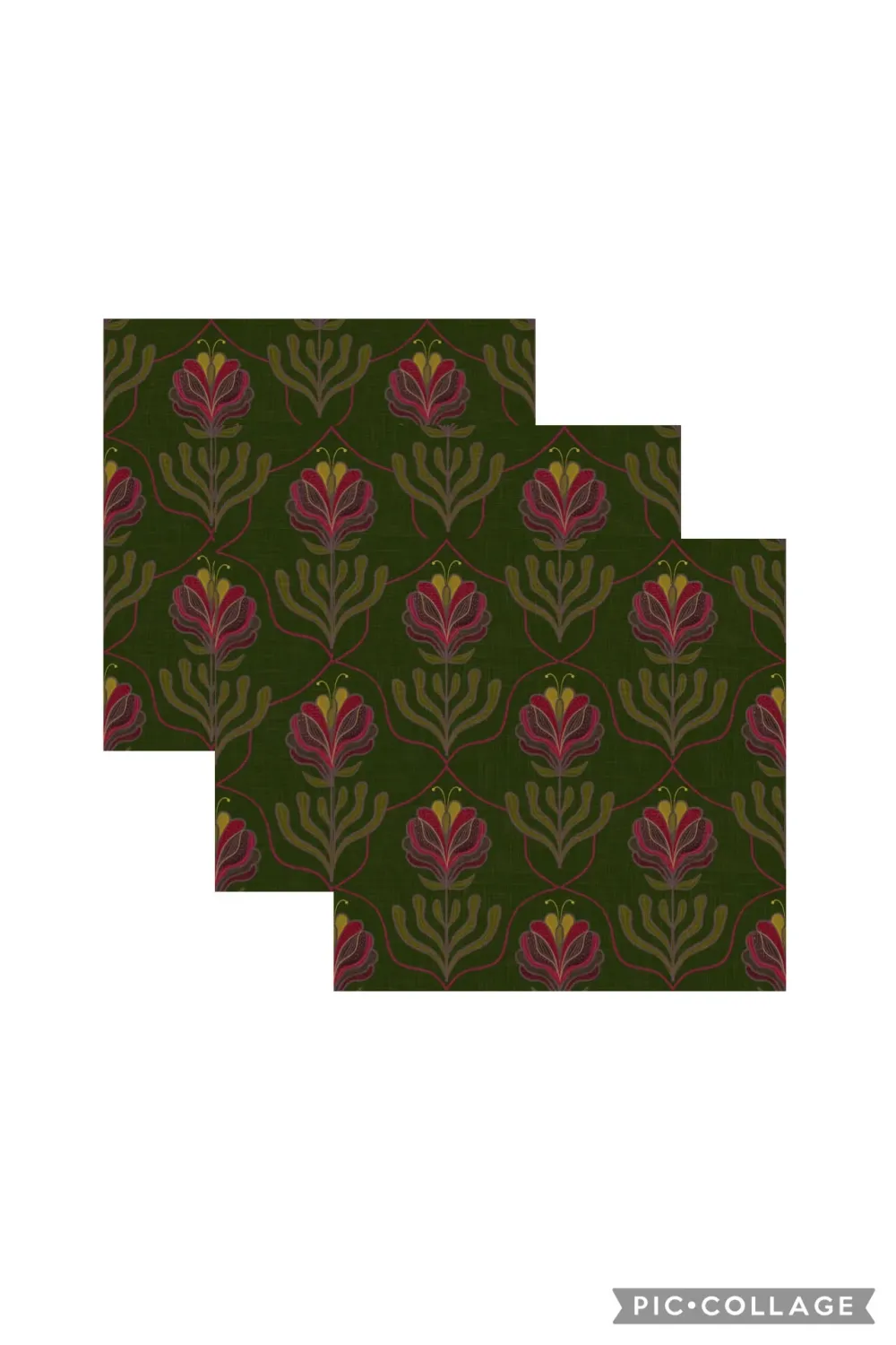 Vaatdoekje Florelle Green | 30x30cm
