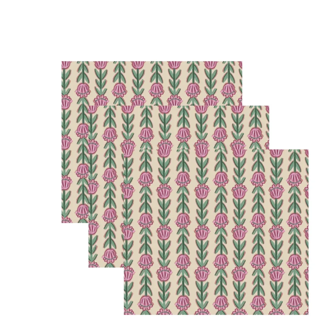 Vaatdoekje Posy Cream | 30x30cm