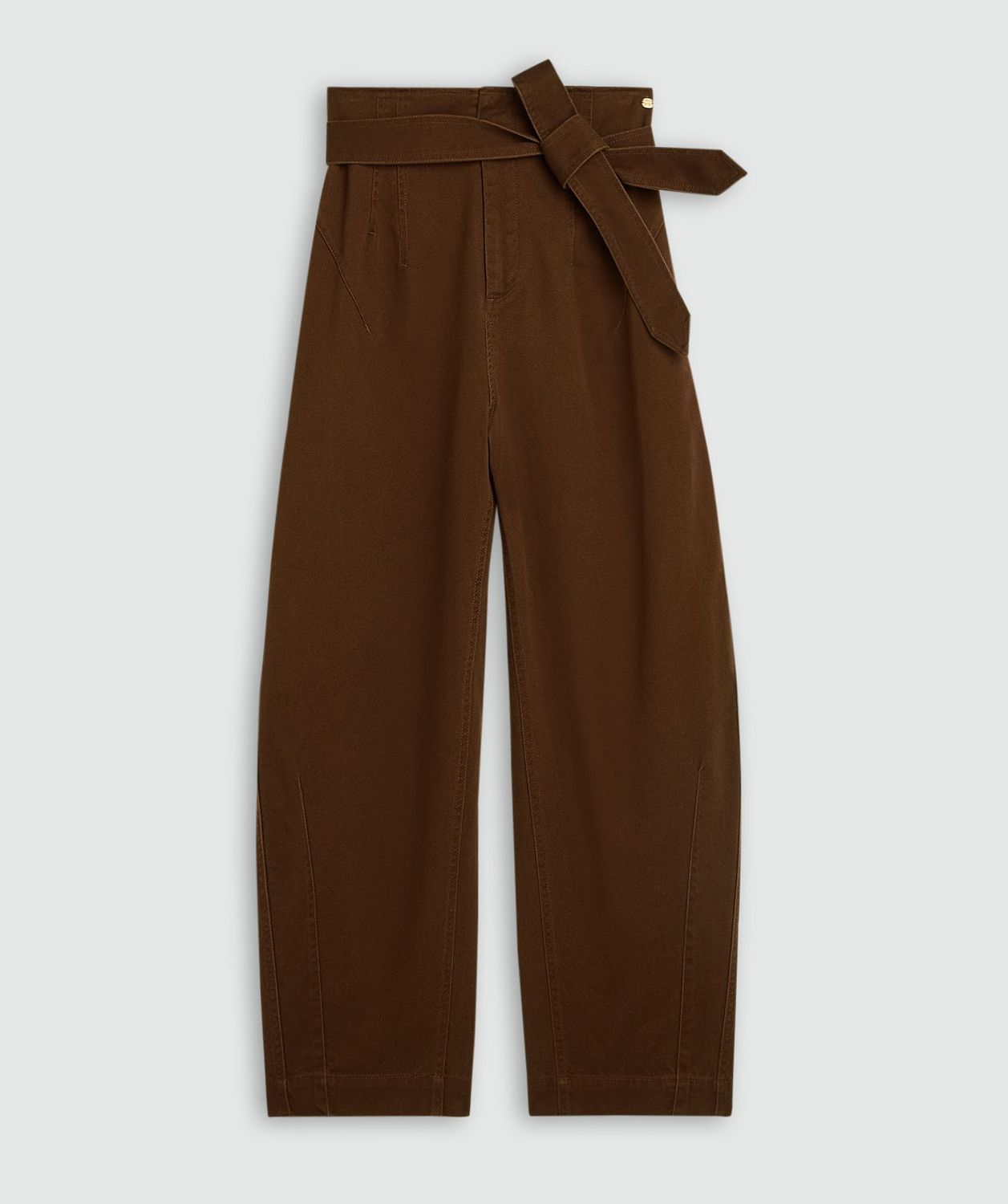 JV-KIAN high rise balloon fit broek | brown