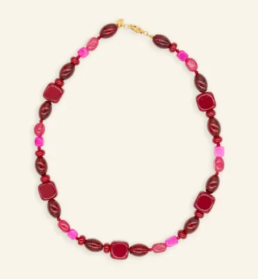 Burgundy Bloom ketting
