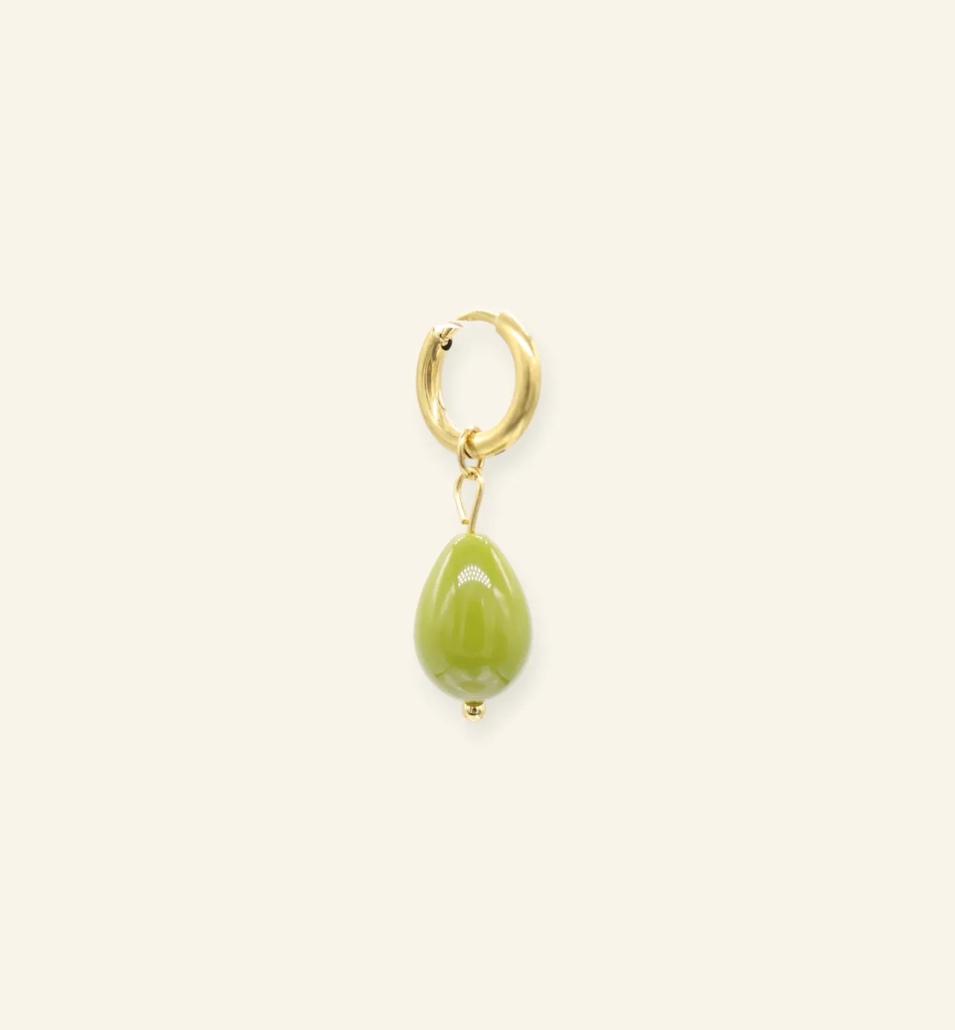 Olive Treasure oorbel