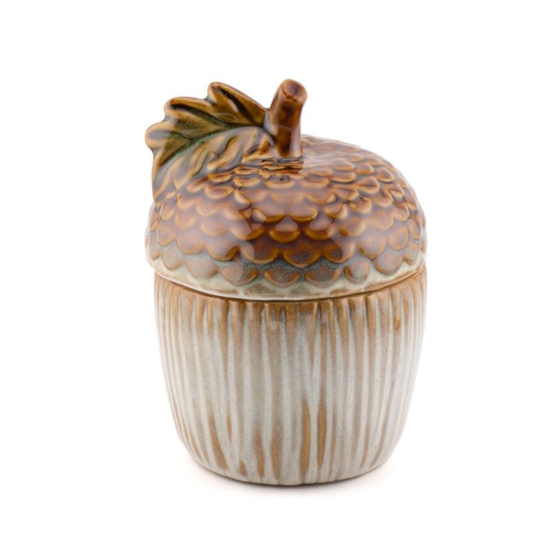 Aardewerken pot eikel SYLVA | 9,9x9,9x13,7cm