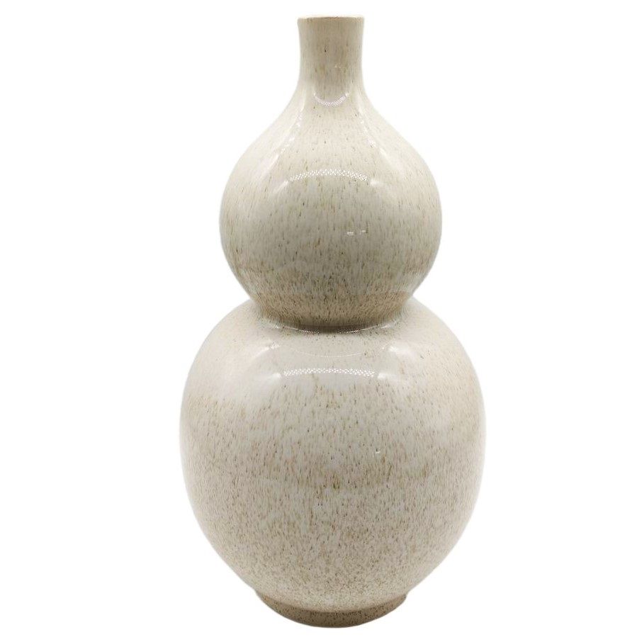 Aardewerk vaas ROUNDY | 19,5x19,5x36cm - beige