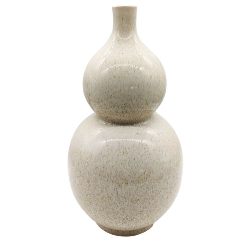 Aardewerk vaas ROUNDY | 19,5x19,5x36cm - beige