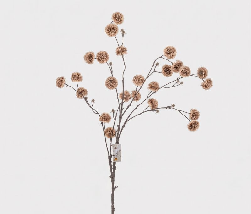 Kunsttak Pompom | antique brown - 110cm