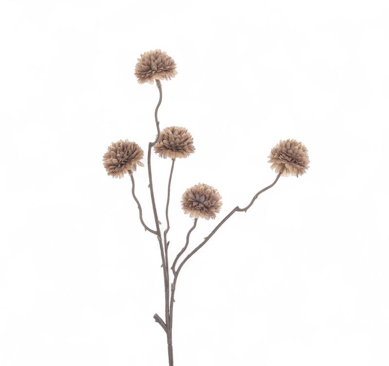 Kunsttak Pompom | antique brown - 53cm