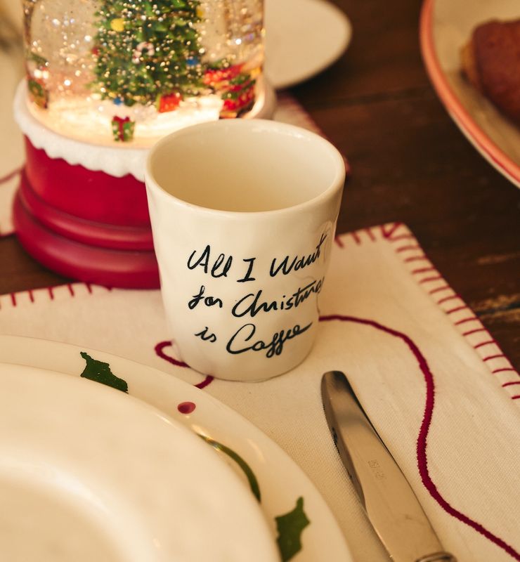 Koffie kopje 'All I want for christmas is coffee'