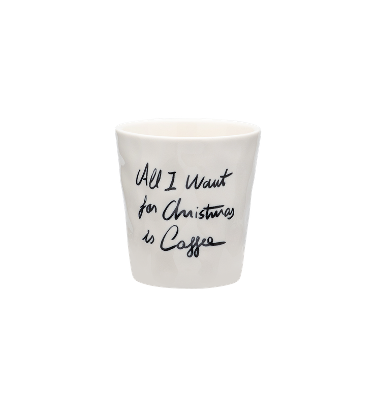 Koffie kopje 'All I want for christmas is coffee'